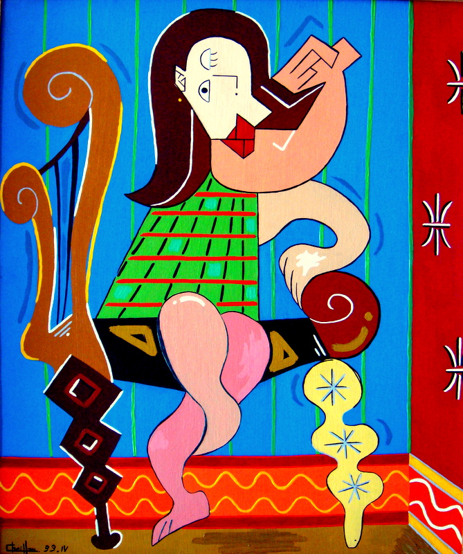 Femme à la chaise image
